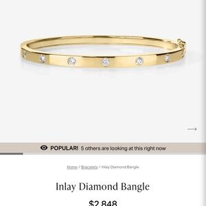Ring Concierge Inlay Diamond Bangle Bracelet